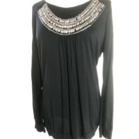Sort bluse fra Nicowa str. 44