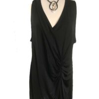 Sort lang selskabsbluse fra Evelyn Brandt str. 52